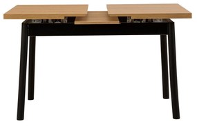 Mesa de Jantar Extensível Oliver – Preto – 120x77x75 cm