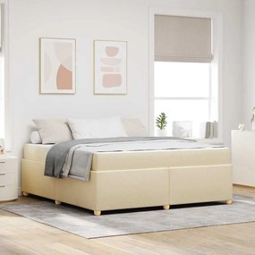 vidaXL Estrutura da Cama Outros Creme 180 x 200 cm tecido
