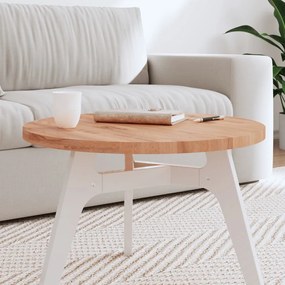 355937 vidaXL Tampo de mesa redondo Ø60x2,5 cm madeira de faia maciça