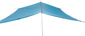 Lona de campismo 420x440 cm impermeável azul