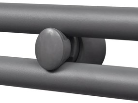 Aquecedor toalhas casa de banho liso 600 x 1160 mm cinza