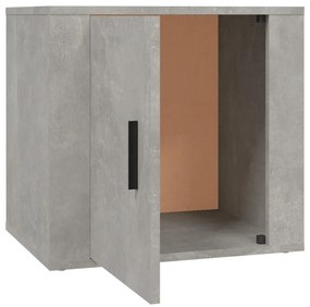 Mesas de cabeceira 2 pcs 50x39x47 cm cinzento cimento