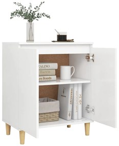 Aparador Thauan de 60cm - Branco Mate - Design Escandinavo