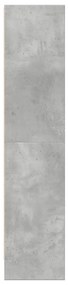 Estante 60x24x109 cm derivados de madeira cinzento cimento