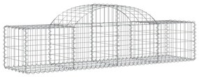 Cestos gabião arqueados 10pcs 200x50x40/60 cm ferro galvanizado