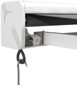 Toldo retrátil 3x2,5 m tecido e alumínio antracite
