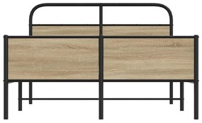 Estrutura cama s/ colchão derivados de madeira carvalho sonoma