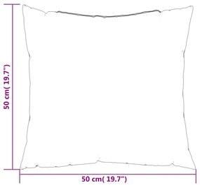 Almofadas de sofá 4 pcs 50x50 cm tecido vermelho