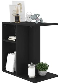 Mesa de apoio 50x30x50 cm contraplacado preto