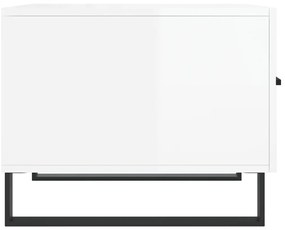 Mesas de centro 2 pcs 50x50x40 cm branco brilhante