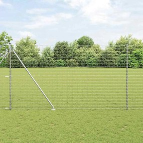 vidaXL Cerca Euro com 7 Postes em Espinho 1,6x10 m Aço Galvanizado