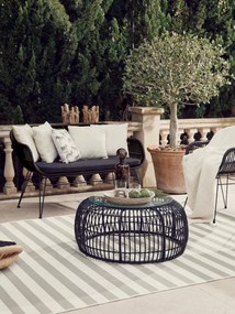 Banco de jardim em vime sintético Costa