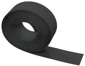 Bordas de jardim 5 pcs 10 m 20 cm polietileno preto