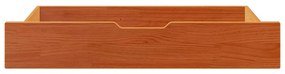 Gavetas para cama 2 pcs 95x55x17 cm pinho maciço castanho-mel
