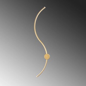 Candeeiro de Parede Uyan - Dourado - 90cm x 17cm x 10cm
