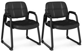 Cadeira de escritório ergonômica com encosto alto e apoio para os pés retrátil em malha, preta
