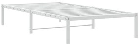 Estrutura de cama 100x200 cm metal branco