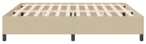 Estrutura de Cama vidaXL Verde Claro Cinza 200x200 cm Tecido Canelado