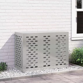 vidaXL Capa para Ar Condicionado 110x50x80 cm em Aço Inoxidável