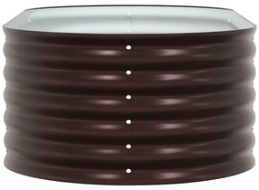 Canteiro Elevado de Jardim Marrom vidaXL 160x80x44 cm Aço Galvanizado