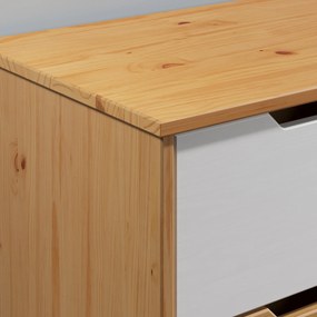 Cómoda Borneo em pinho 80x40x79cm com certificação FSC natural