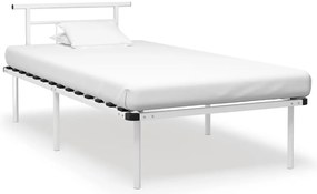 Estrutura de cama 100x200 cm metal branco