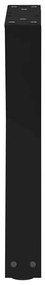 Pés para mesa de centro 2 peças preto 28x(42-43,3) cm aço
