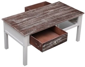 Mesa de centro 100x50x45 cm madeira castanho