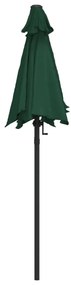 Guarda-sol 200x224 cm alumínio verde