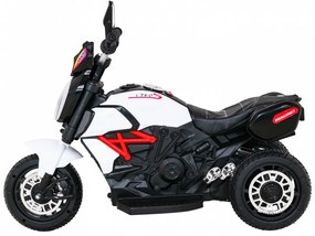 Mota elétrica para crianças 6V, Fast Tourist, 1,5 a 4 anos Branca