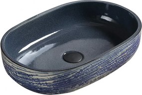 Mexen Alita lavatório de bancada 58 x 39 cm, azul - 22045866