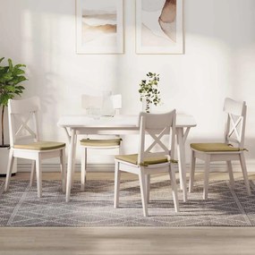 vidaXL Almofadas de Assento 4 pcs Cinza Verde 40 x 40 x 3 cm