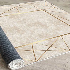 Tapete Els – 180x280 cm – Multicolor com Impressão 3D e Base Antiderra