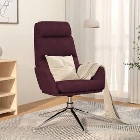 vidaXL Cadeira de descanso tecido roxo