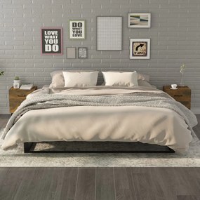 vidaXL Mesas de cabeceira 2 pcs 40x35x47,5 cm cor carvalho fumado