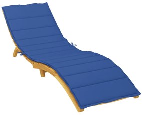 Almofadão p/ espreguiçadeira 200x60x3cm tecido oxford azul real
