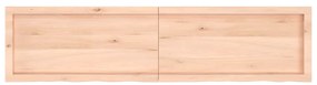 Prateleira de parede 160x40x(2-4)cm carvalho maciço não tratado