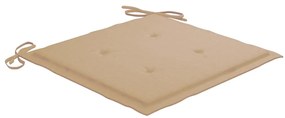 Cadeiras de jardim dobráveis c/ almofadões 4 pcs acácia maciça