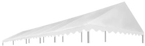 vidaXL Teto para tenda de festas 5x10 m 450 g/m² branco