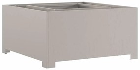 Fogueira vidaXL Quadrada 80x80x40 cm Aço Weathering