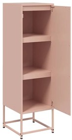 Aparador alto 36x39x123 cm aço rosa