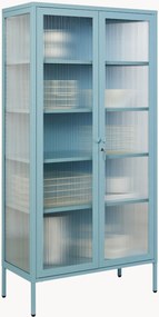 Vitrine em metal com vidro canelado The Collector