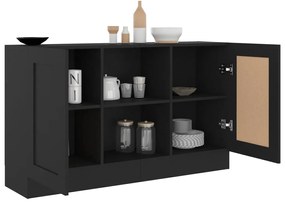 Aparador 120x30,5x70 cm derivados de madeira preto