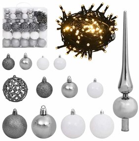 Árvore de Natal Artificial Branco 240 cm PVC