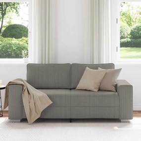 Sofá-luvas 140 cm tecido corduroy cinzento-claro