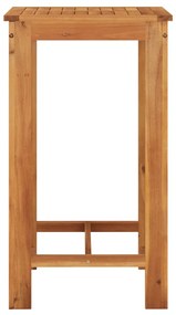 3 pcs conjunto de bar p/ jardim acácia maciça/vime PE cinzento