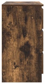 Aparador c/ gaveta derivados de madeira carvalho fumado