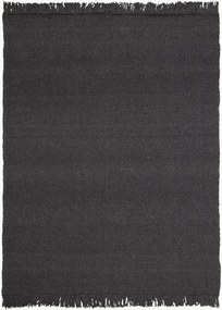 Tapete de lã artesanal de pelo curto Ivar