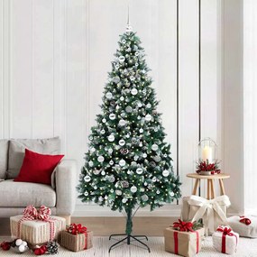 vidaXL Árvore de Natal Artificial Verde 210 cm PVC, Aço e Plástico