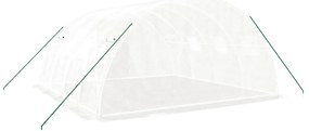 Estufa com estrutura de aço 16 m² 4x4x2 m branco